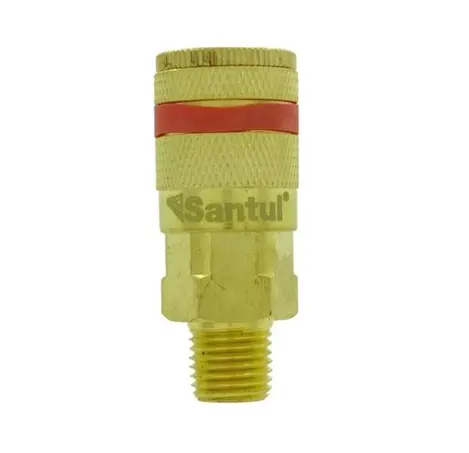 [8726] Cople de latón, cuerda 1/4 NPT macho