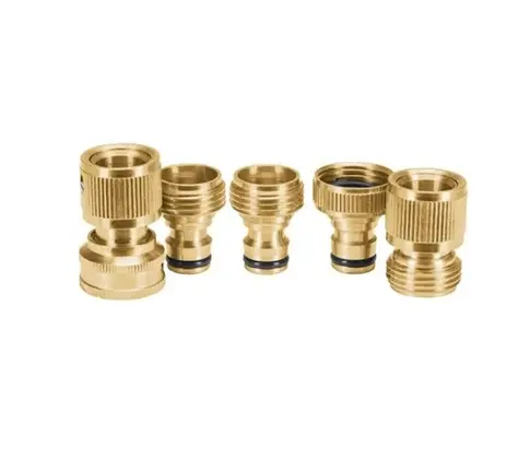 [101600] JUEGO DE 5 CONECTORES DE LATON DE CAMBIO RAPIDO