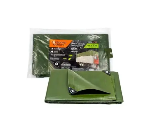 [16374] LONA TRUPER DE USO RUDO VERDE OLIVO
