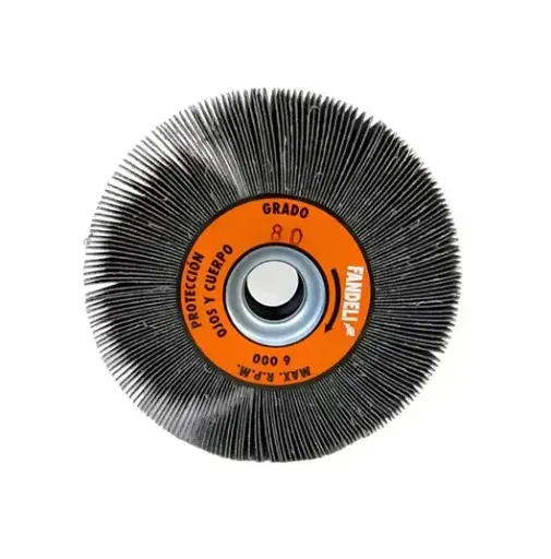 [F4 09050] RUEDA FLAP 6"X1"X1" G80 C/CENTRO METALICO(X-88)