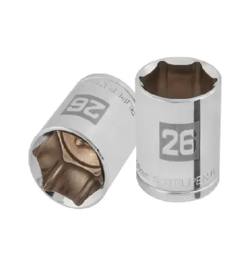 [101006] DADO DE 26 MM 6 PUNTAS CUADRO 1/2' TRUPER