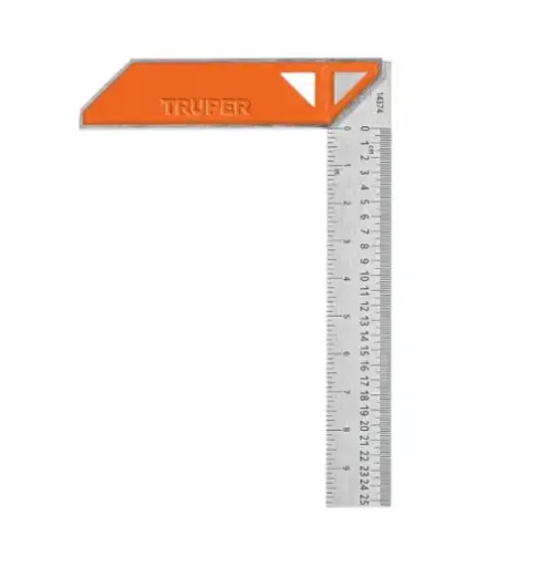 [14374] ESCUADRA PARA CARPINTERO, MANGO DE ALUMINIO, 10''