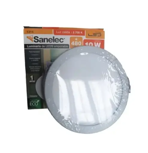 [1314] LUMINARIO AJUSTABLE CIRCULAR 10 W LUZ CALIDAD