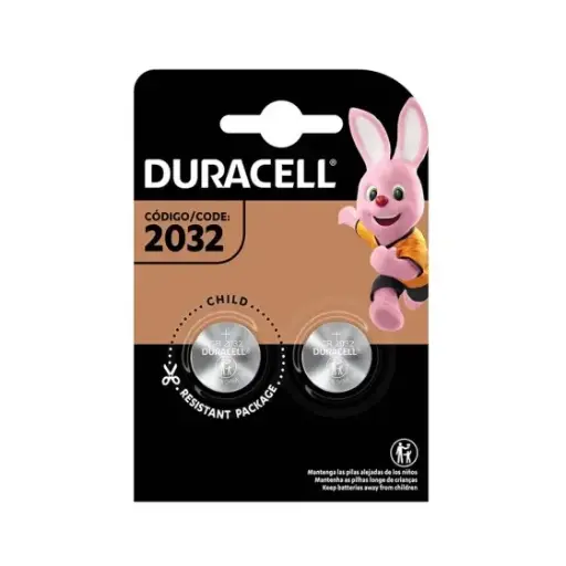 [CR2025B2] PILA DE LITIO 2025 TIPO BOTON DE 3V DURACELL BLISTER C/2 PZAS